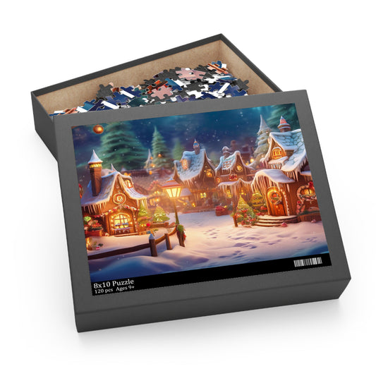 The Elf Village Puzzle – A Magical Activity for Family and Friends | 120 - 252 - 500 Pieces