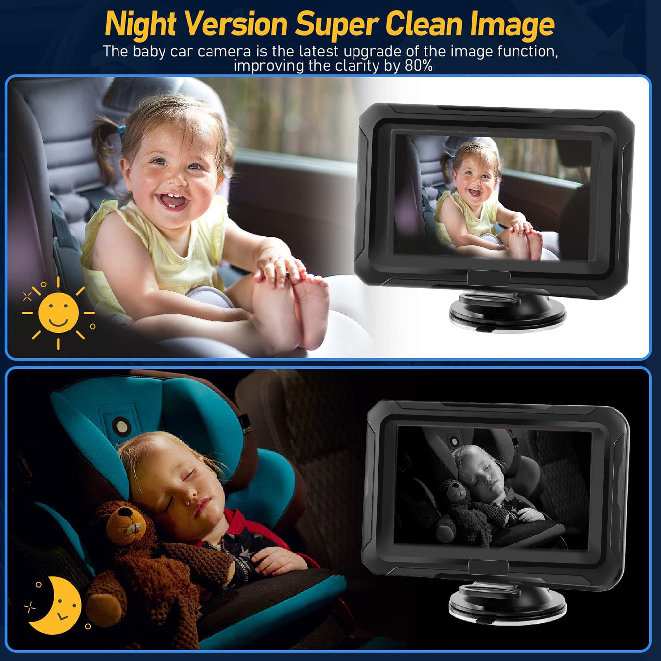 New HD 1080P Car Baby Monitor